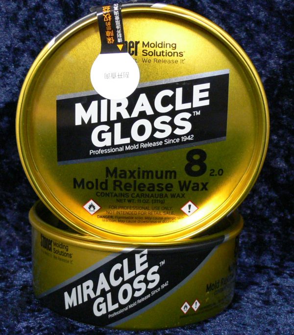 Miracle Gloss 8 Maximum Mold Release Wax 11 oz Factor O
